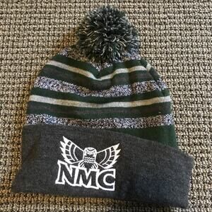 NW Michigan college HawkOwls Beanie EUC (college has closed)